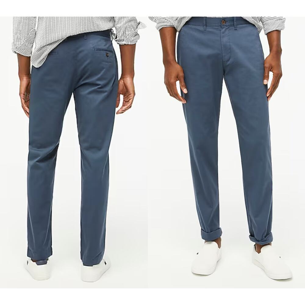 J.Crew Factory | NWOT | Straight-fit flex chino pant in Blue | Sz 33x32